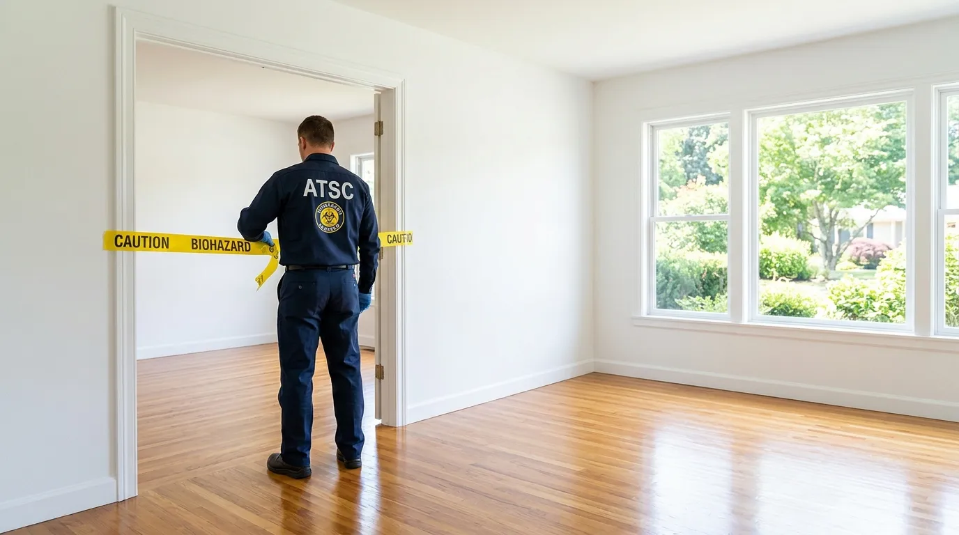 Certified biohazard cleanup crew performing Crime Scene Cleanup in Antelope